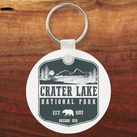 Nationalpark Krater See Schlüsselanhänger (Vorderseite)