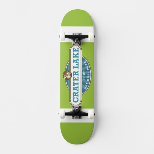 Nationalpark Krater See Skateboard (Vorderseite)
