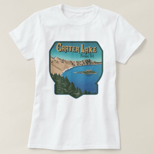 Nationalpark Krater See T-Shirt (Design vorne)