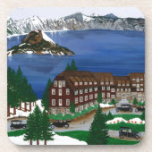 Nationalpark Krater See Untersetzer (Vorderseite)