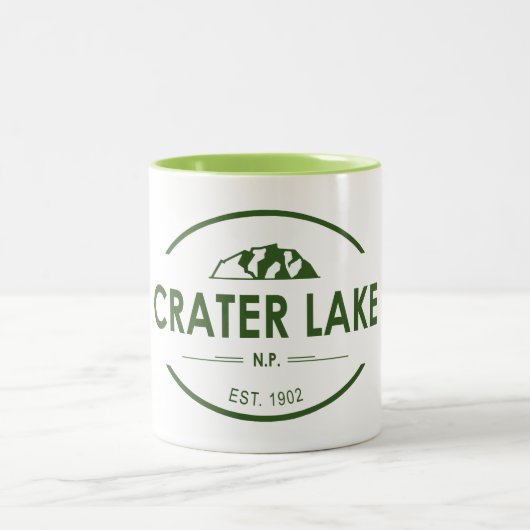 Nationalpark Krater See Zweifarbige Tasse (Mittel)