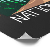 Nationalpark Krater Seen Poster (Ecke)