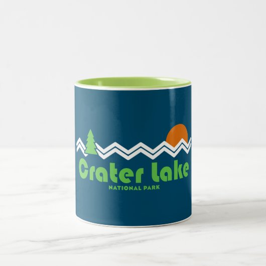 Nationalpark Krater Zweifarbige Tasse (Mittel)
