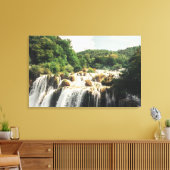 Nationalpark Krka - Wasserfall Skradinski buk Leinwanddruck (Insitu (Wohnzimmer))