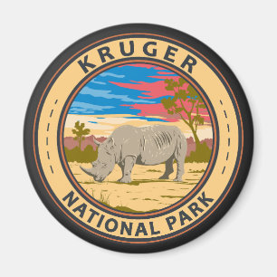Nationalpark Kruger Rhinoceros Magnet