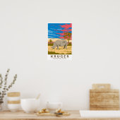 Nationalpark Kruger Rhinoceros Poster (Küche)
