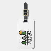 Nationalpark Lake Clark Gepäckanhänger (Vorderseite vertikal)