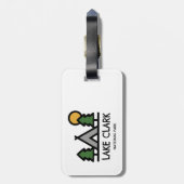 Nationalpark Lake Clark Gepäckanhänger (Rückseite vertikal)