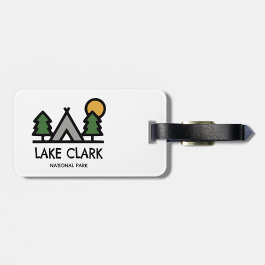 Nationalpark Lake Clark Gepäckanhänger (Rückseite horizontal)