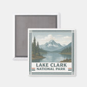 Nationalpark Lake Clark Magnet (Vorderseite/Rückseite)