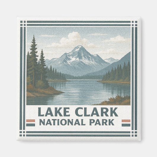 Nationalpark Lake Clark Magnet (Vorne)