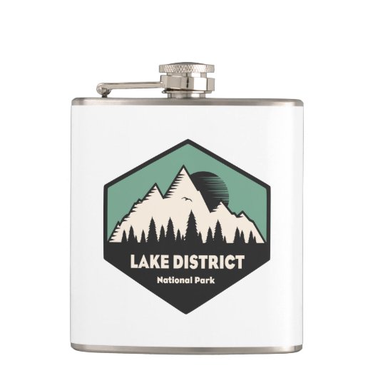 Nationalpark Lake District Flachmann (Vorderseite)
