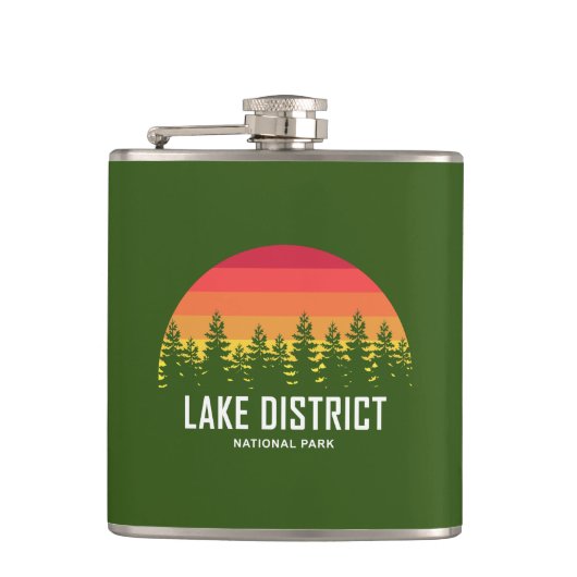 Nationalpark Lake District Flachmann (Vorderseite)