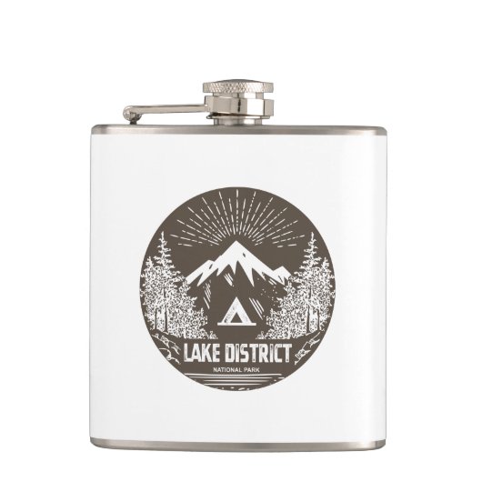 Nationalpark Lake District Flachmann (Vorderseite)