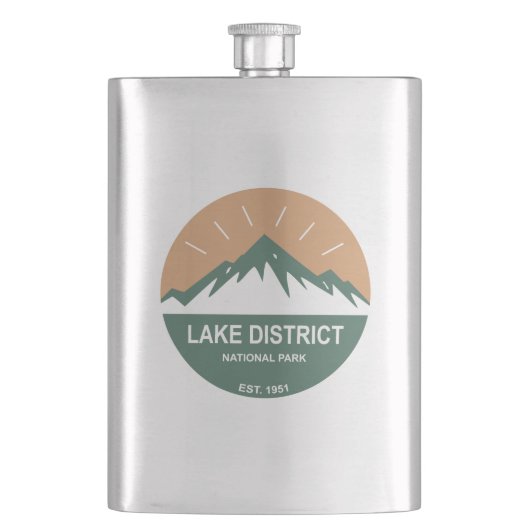 Nationalpark Lake District Flachmann (Vorderseite)