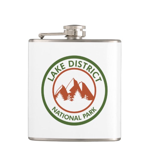 Nationalpark Lake District Flachmann (Vorderseite)