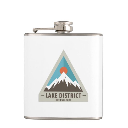 Nationalpark Lake District Flachmann (Vorderseite)