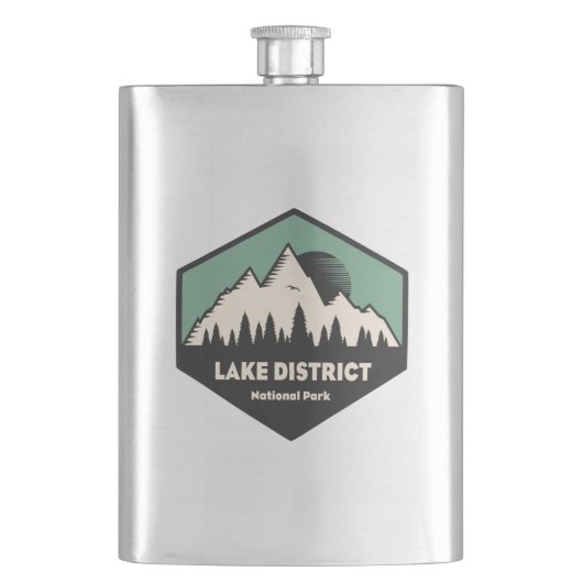 Nationalpark Lake District Flachmann (Vorderseite)