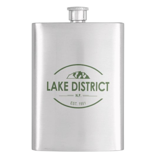 Nationalpark Lake District Flachmann (Vorderseite)