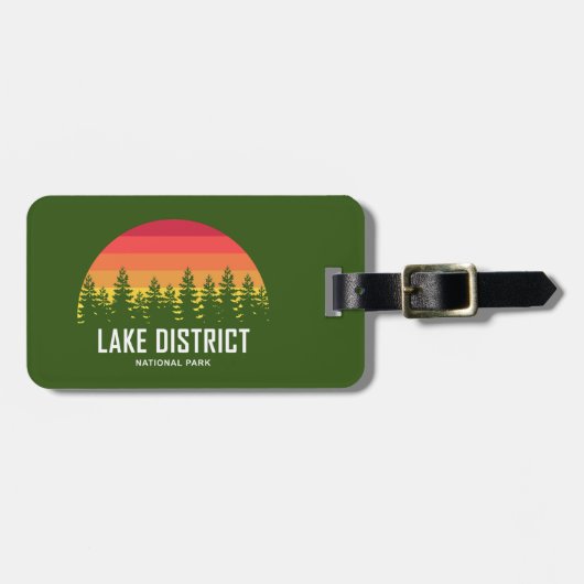 Nationalpark Lake District Gepäckanhänger (Vorderseite horizontal)