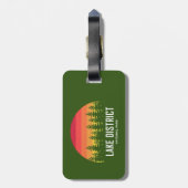 Nationalpark Lake District Gepäckanhänger (Rückseite vertikal)