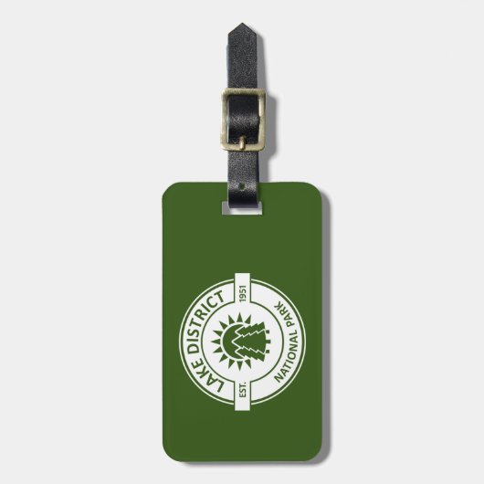 Nationalpark Lake District Gepäckanhänger (Vorderseite vertikal)