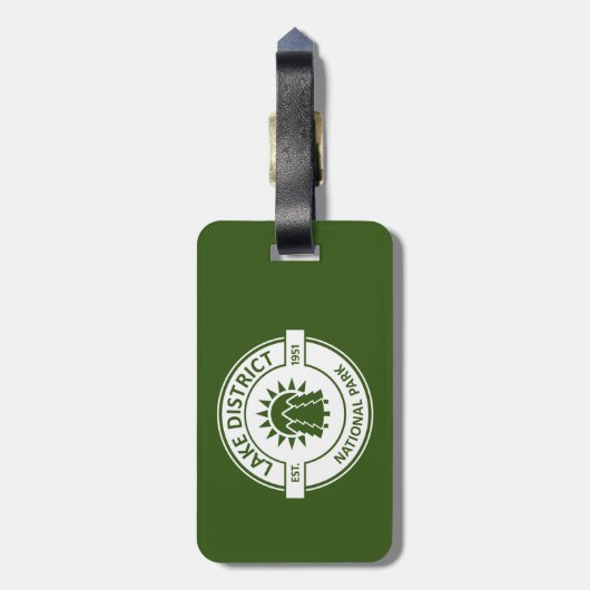 Nationalpark Lake District Gepäckanhänger (Rückseite vertikal)