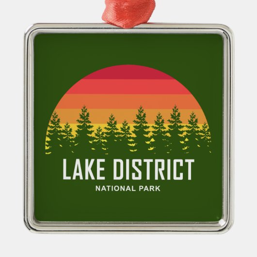 Nationalpark Lake District Ornament Aus Metall (Vorne)