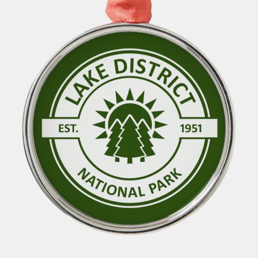 Nationalpark Lake District Ornament Aus Metall (Vorne)