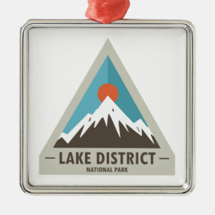 Nationalpark Lake District Ornament Aus Metall