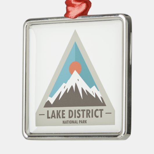 Nationalpark Lake District Ornament Aus Metall (Links)