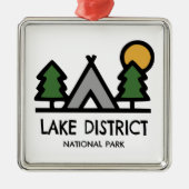 Nationalpark Lake District Ornament Aus Metall (Vorne)
