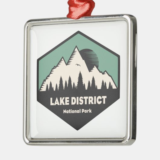 Nationalpark Lake District Ornament Aus Metall (Links)