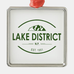 Nationalpark Lake District Ornament Aus Metall