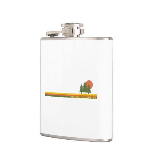 Nationalpark Lake District Pine Trees Flachmann (Links)