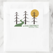 Nationalpark Lake District Rechteckiger Aufkleber (Tasche)