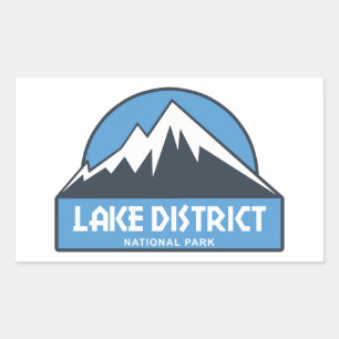 Nationalpark Lake District Rechteckiger Aufkleber