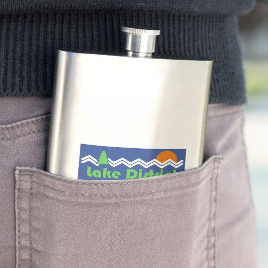 Nationalpark Lake District Retro Flachmann (Beispiel)