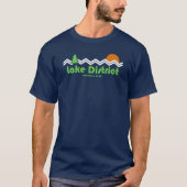 Nationalpark Lake District Retro T-Shirt (Vorderseite)