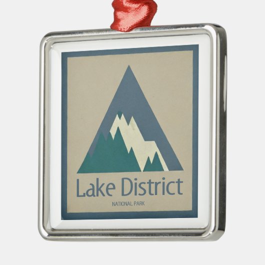 Nationalpark Lake District Rustikal Ornament Aus Metall (Links)
