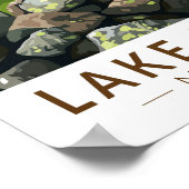 Nationalpark Lake District Vintag Poster (Ecke)