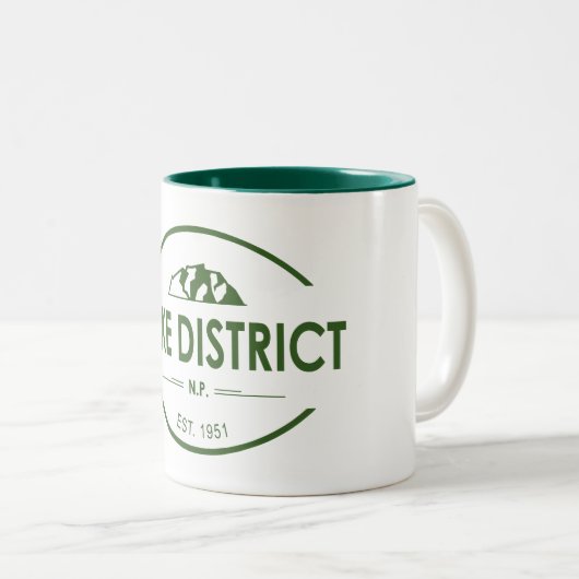 Nationalpark Lake District Zweifarbige Tasse (VorderseiteRechts)