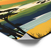 Nationalpark Lake Nakuru Poster (Ecke)