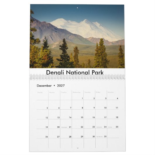 Nationalpark-Landschaften Kalender (Dez 2027)