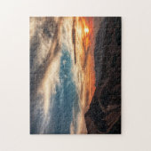Nationalpark Landschaftliche Berge Sunset Utah Puzzle (Vertikal)