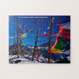 Nationalpark Langtang in Nepal. Puzzle