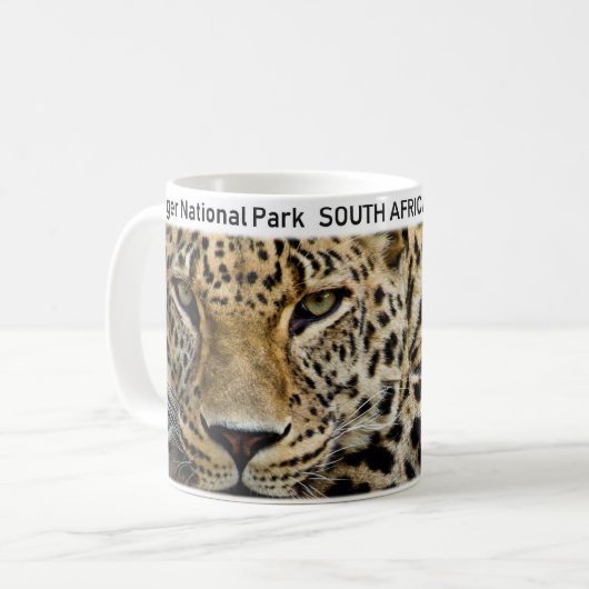 Nationalpark Leopard Kaffeetasse (Vorderseite Links)