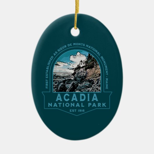 NATIONALPARK LIGHTHOUSE COLLECTOR HOLIDAY  KERAMIK ORNAMENT (Vorne)