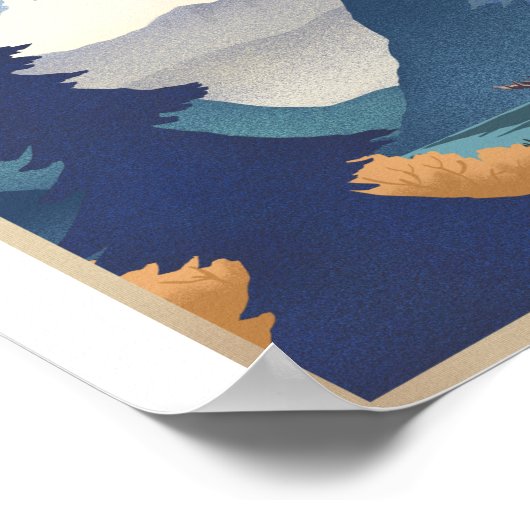 Nationalpark Litho Artwork Poster (Ecke)