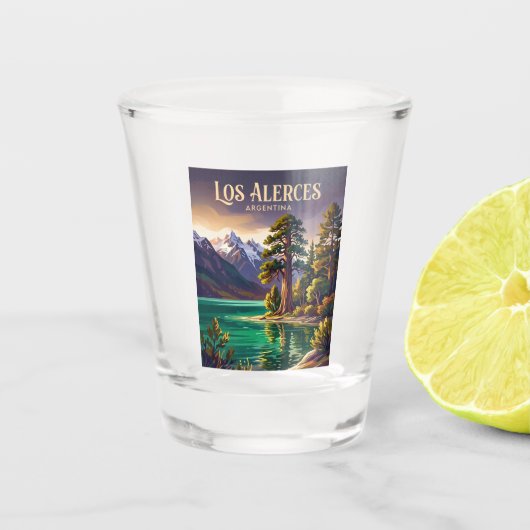 Nationalpark Los Alerces Argentinien Schnapsglas (Vorderseite)